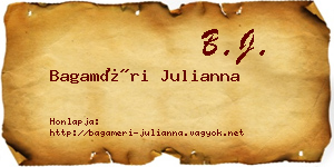 Bagaméri Julianna névjegykártya