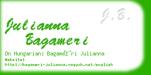 julianna bagameri business card